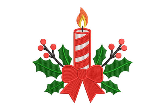 Christmas Candle Embroidery Design Review